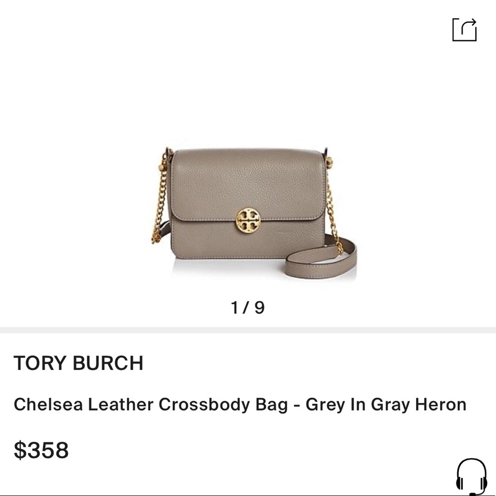 Tory Burch Chelsea Leather Crossbody Bag